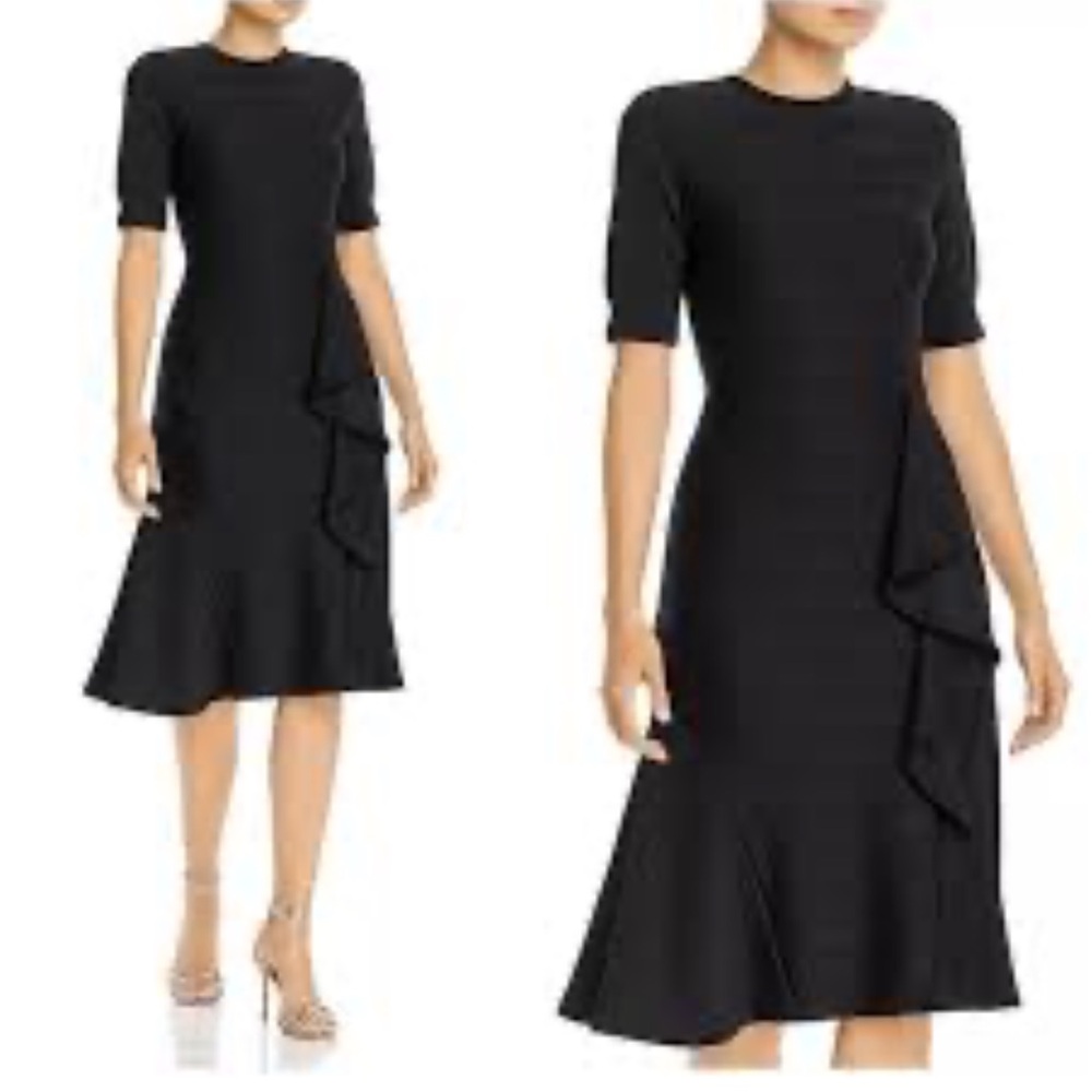 Shoshanna Black Midi Dress